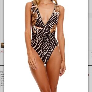 Agua Bendita Zebra Stripe Swimwear